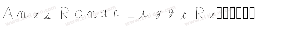 Ames Roman Light Re字体转换